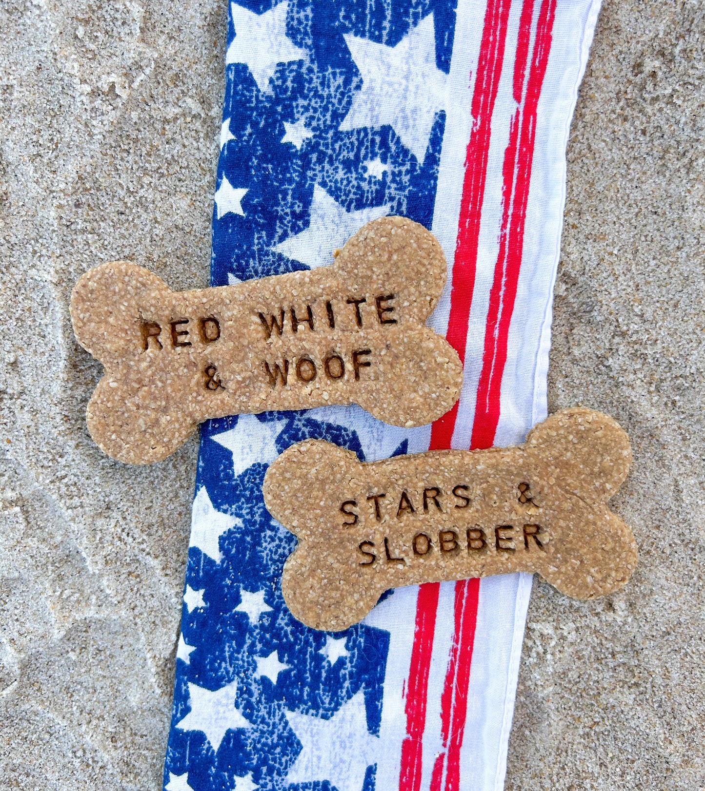 Patriotic Stamped Bone Set