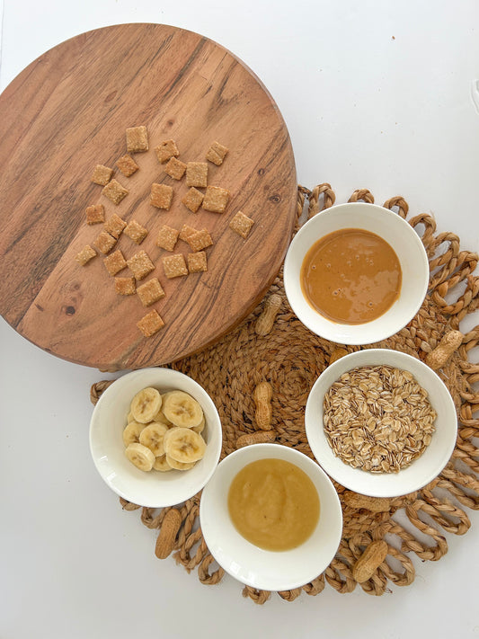 Peanut Butter Banana Crunchies Training Treats