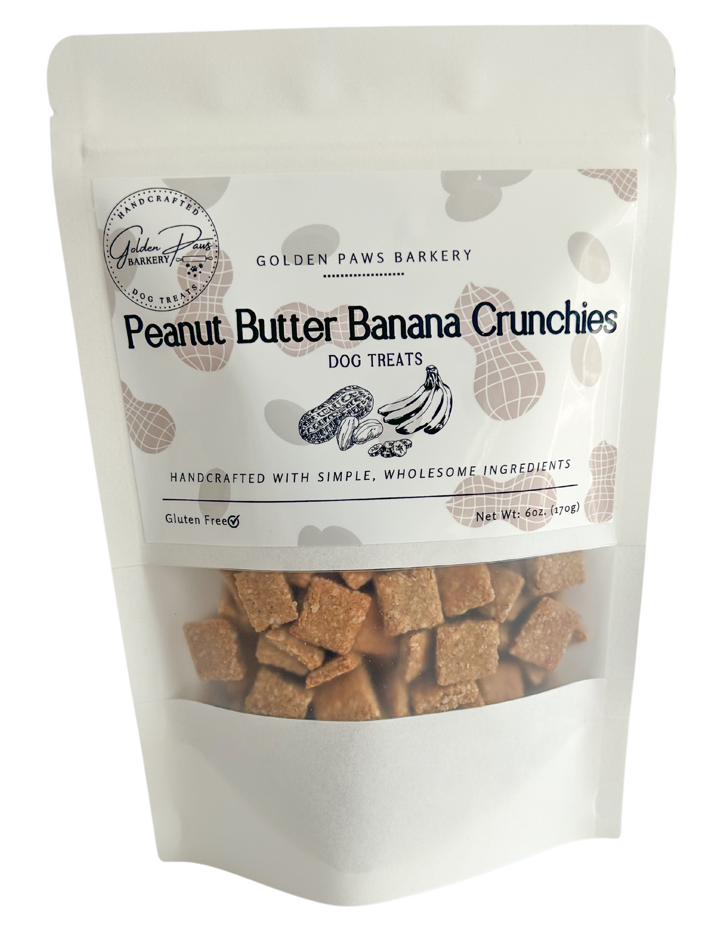Peanut Butter Banana Crunchies Training Treats
