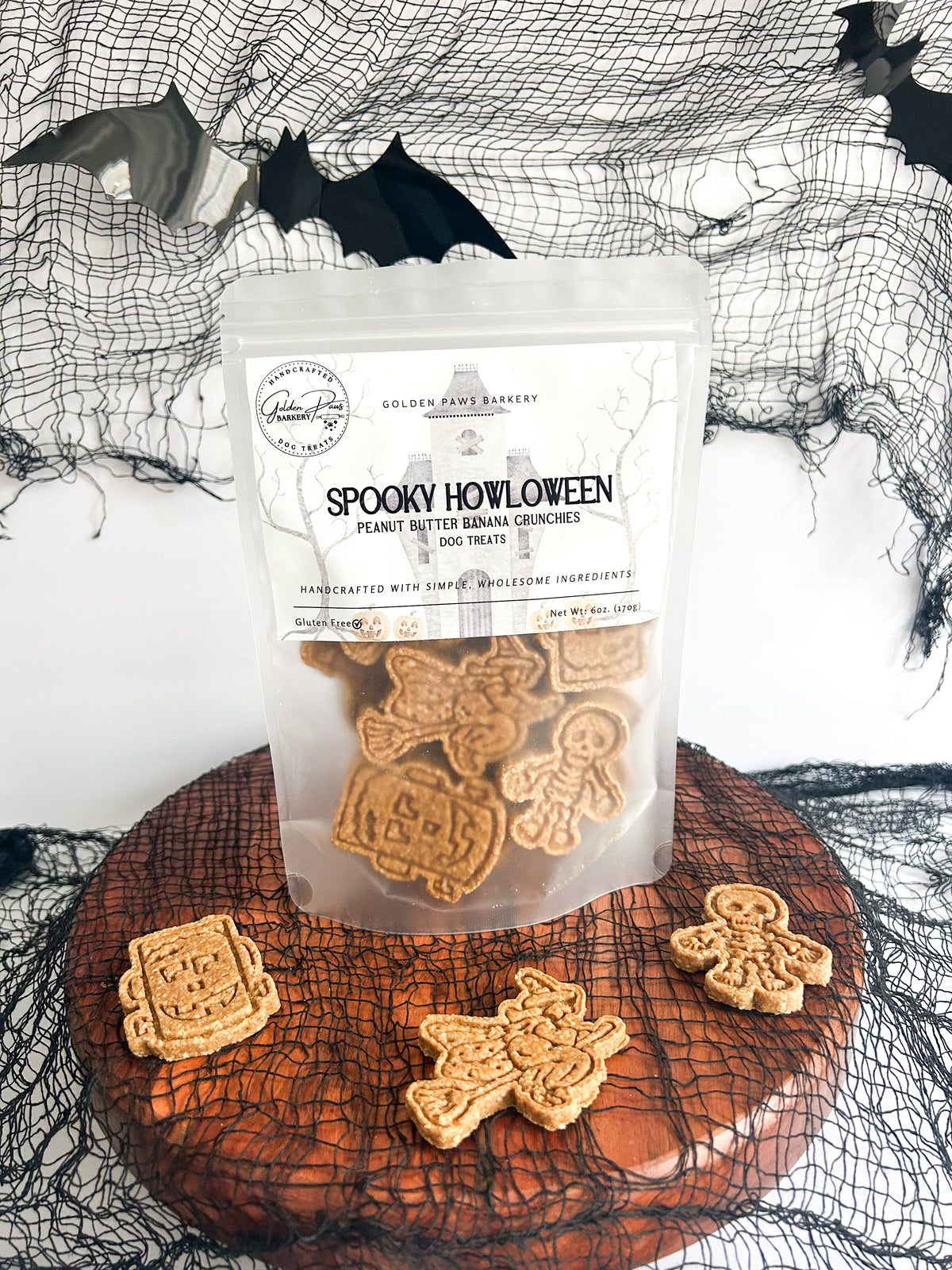 "Spooky Howloween" Peanut Butter Banana Crunchies